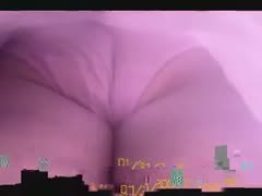 stood in line and used the Dilettante camera to record a large ass upskirt.